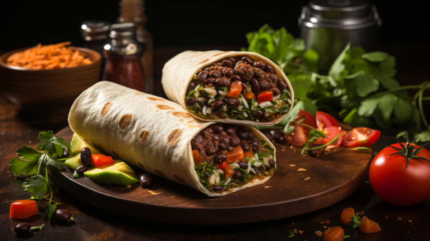 Black Bean Burrito (Vegan)