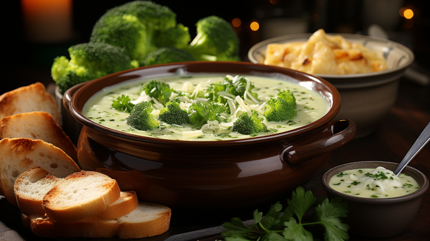 Creamy Broccoli Potato Soup (Vegetarian)