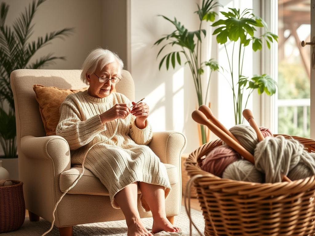 knitting techniques for seniors