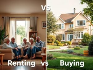 renting vs buying senior housing pros cons