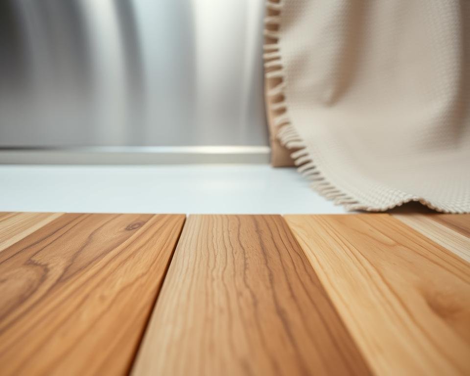 A well-lit studio scene showcasing a selection of durable, high-quality furniture materials. In the foreground, a close-up view of smooth, textured wood grains, showcasing the natural beauty and resilience of solid oak and maple. In the middle ground, a polished stainless steel surface reflects the lighting, highlighting its sleek and easy-to-clean properties. In the background, a soft-woven, stain-resistant fabric swatch, demonstrating the durability and practicality of modern textile options. The overall scene conveys a sense of quality, longevity, and a focus on senior-friendly design considerations. A well-lit studio scene showcasing a selection of durable, high-quality furniture materials. In the foreground, a close-up view of smooth, textured wood grains, showcasing the natural beauty and resilience of solid oak and maple. In the middle ground, a polished stainless steel surface reflects the lighting, highlighting its sleek and easy-to-clean properties. In the background, a soft-woven, stain-resistant fabric swatch, demonstrating the durability and practicality of modern textile options. The overall scene conveys a sense of quality, longevity, and a focus on senior-friendly design considerations.